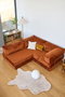 Atelier Del Sofa Kanyon - Sofá-cama de esquina Rojo azulejo